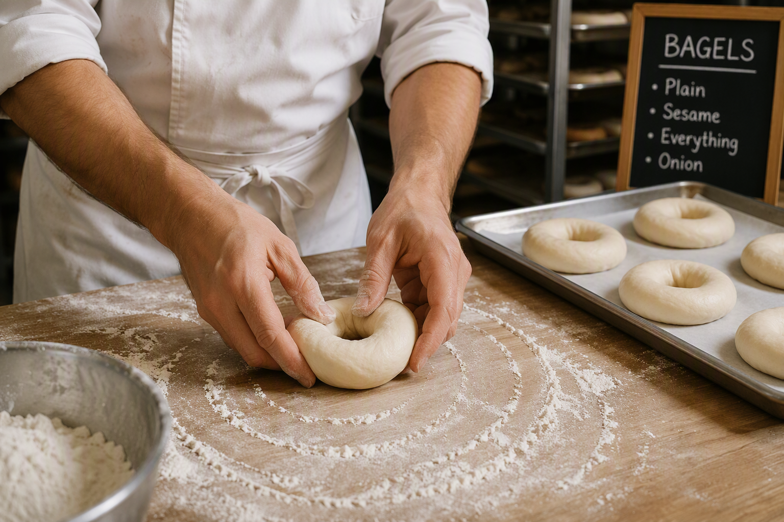 Techniques for Shaping Bagels